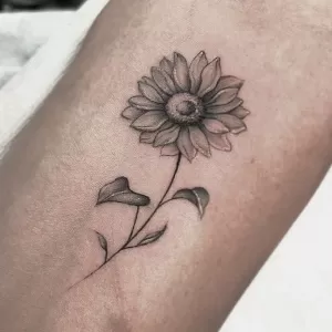 Skull and Lotus Tattoo
